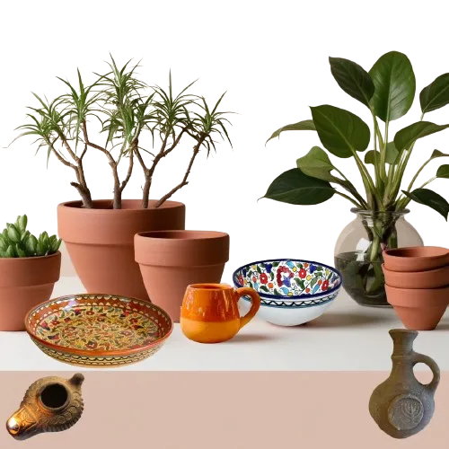 כלי חימר לעיצוב הבית